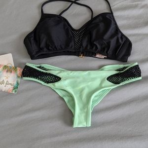 Luli Fama Seagreen Bikini Bottoms